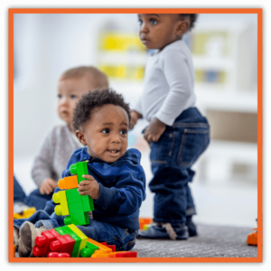 image of toddlers playing